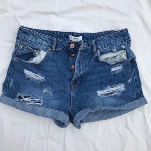 High Waisted Jean Shorts